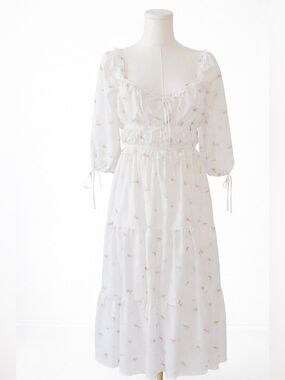 Worth Collective Cottagecore Floral Dress XL Ditsy Print Dress Romantic Garden